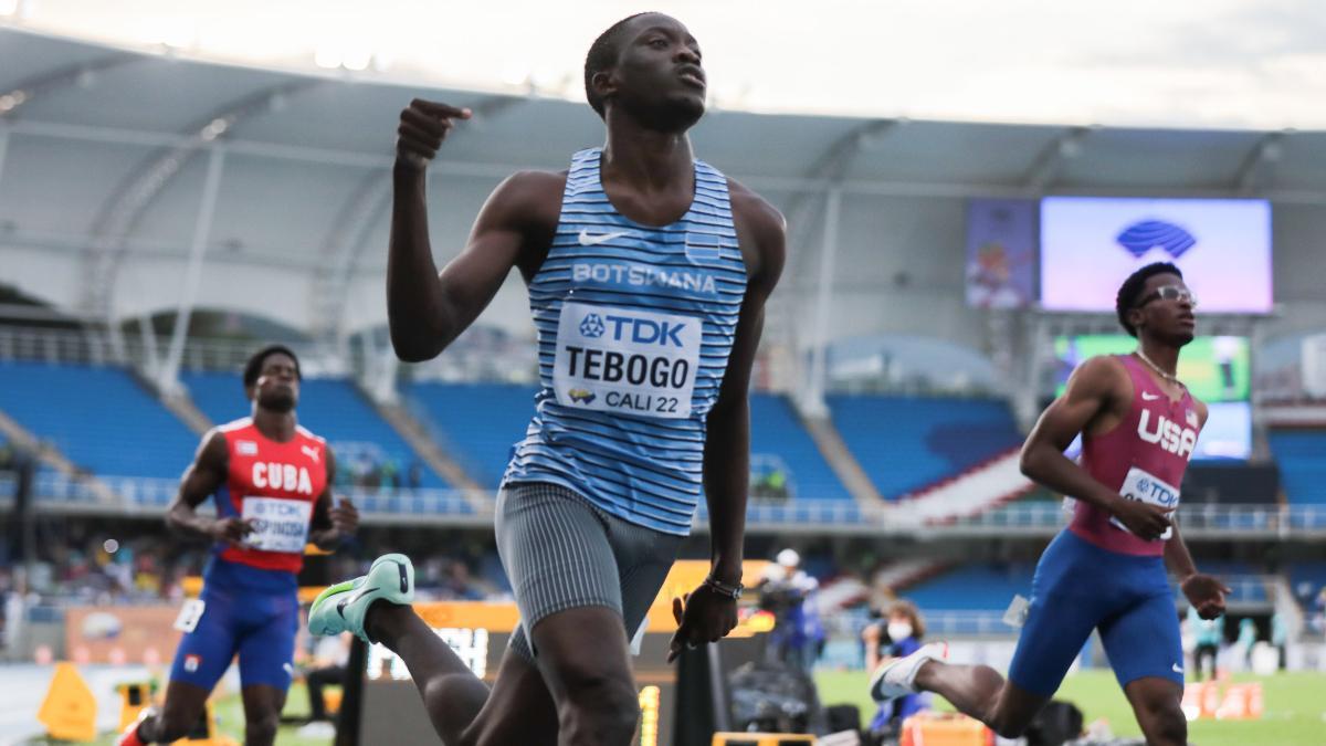 Tebogo, desafiante tras su victoria en 100 metros