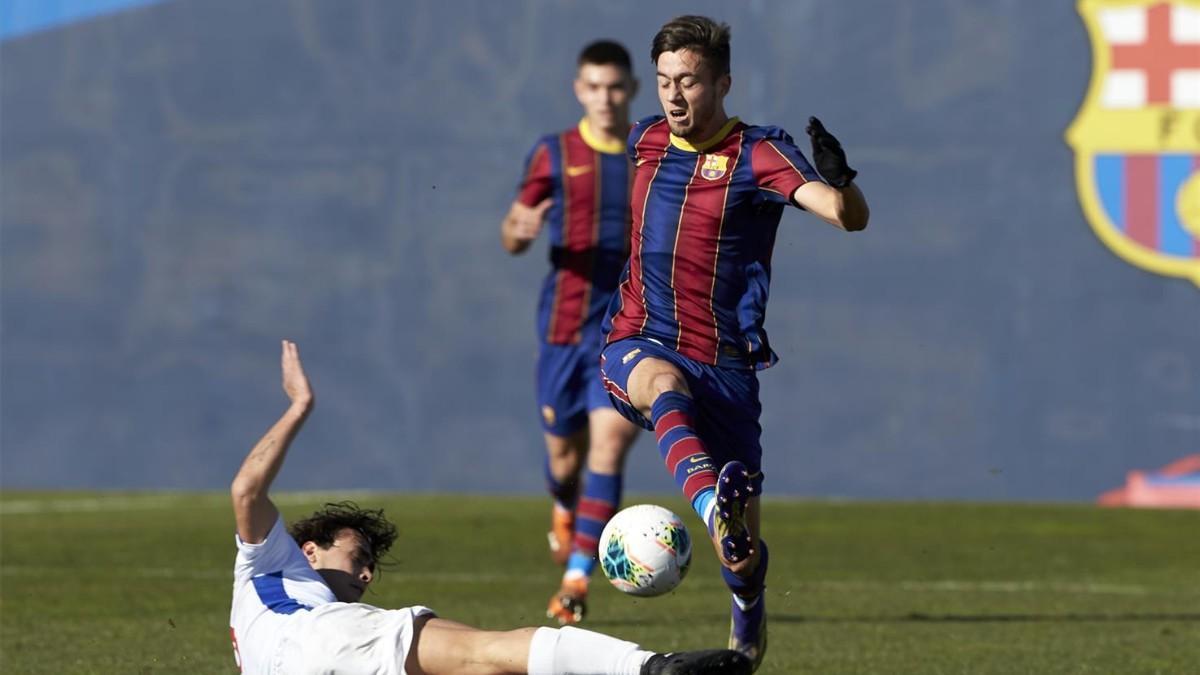 El Juvenil A, en un partido ante el Europa