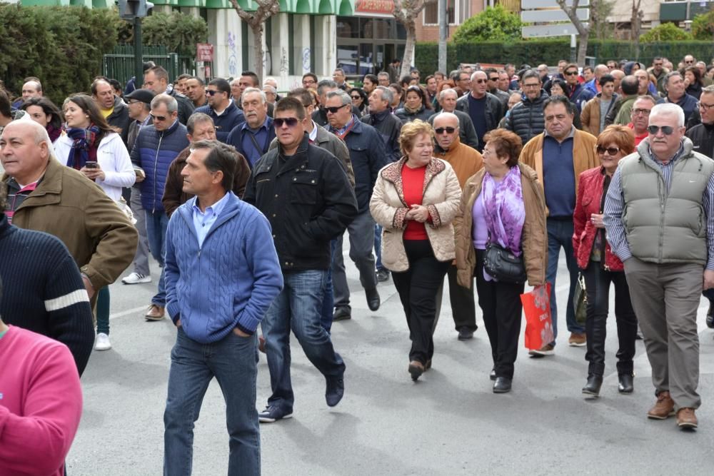 Manifestación en Murcia de los agricultores