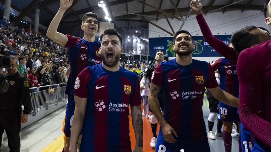 El Barça levanta la Copa tras una final de infarto ante ElPozo Murcia