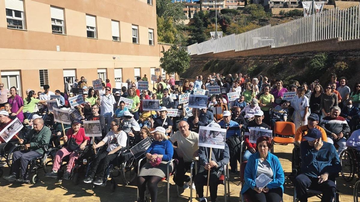 Una de las protestas por la situación de los servicios de la discapacidad en Andalucía.