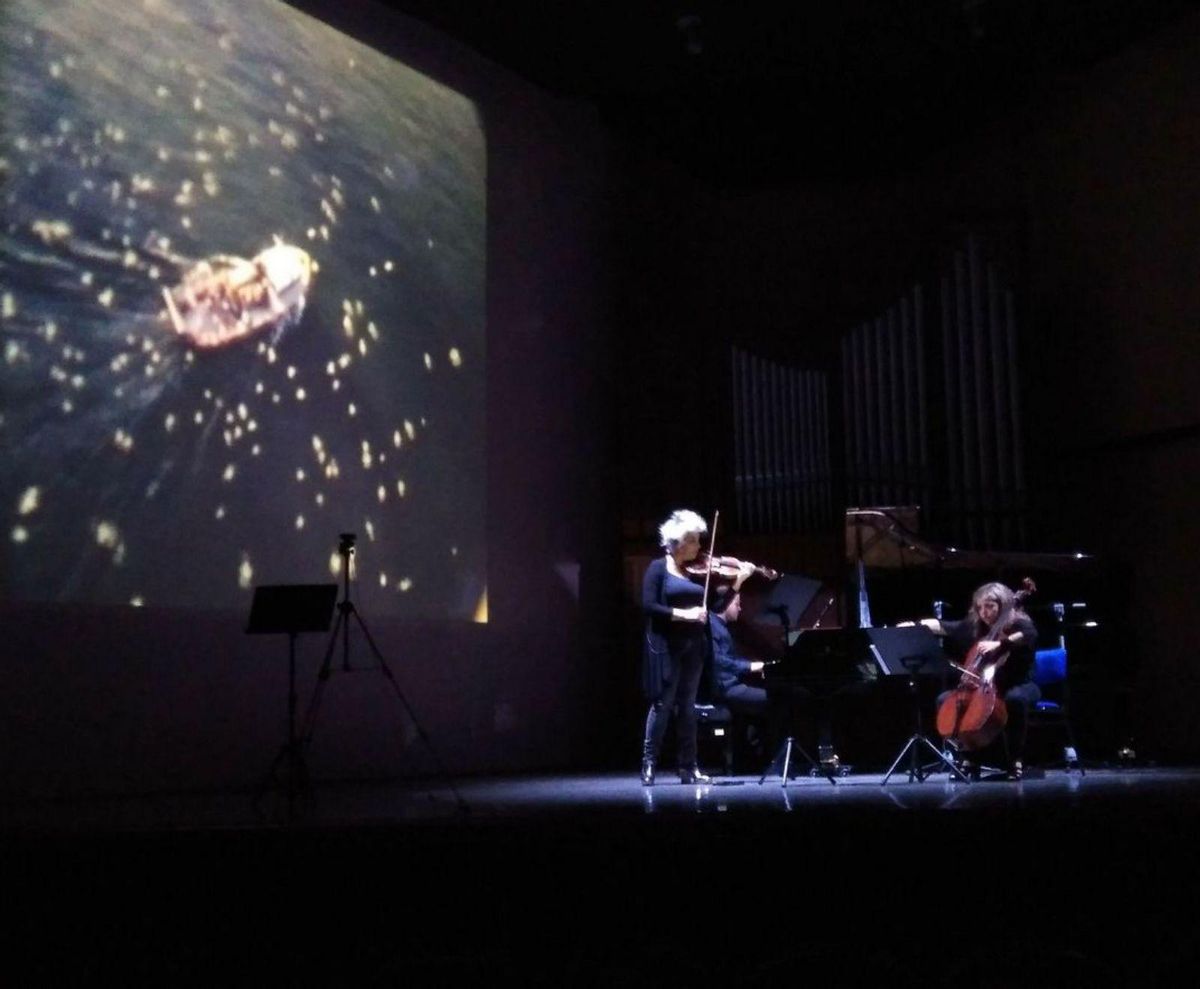 Momento de un concierto del pianista Ricardo Descalzo.