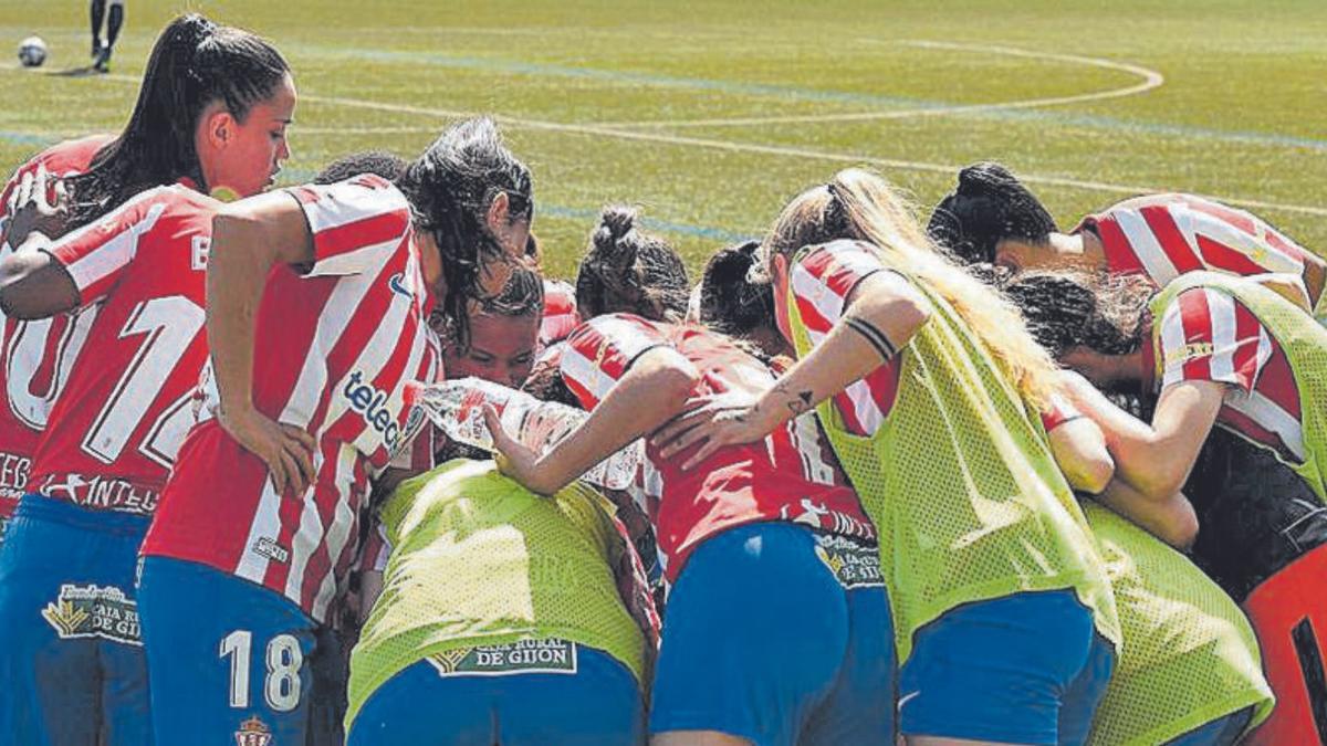 Las jugadoras del Sporting Femenino. | RSG