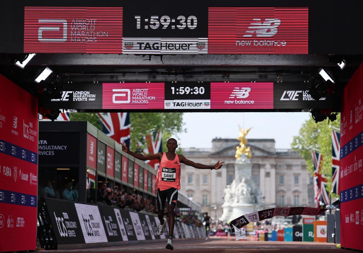 Sebastian Sawe hace historia en Londres