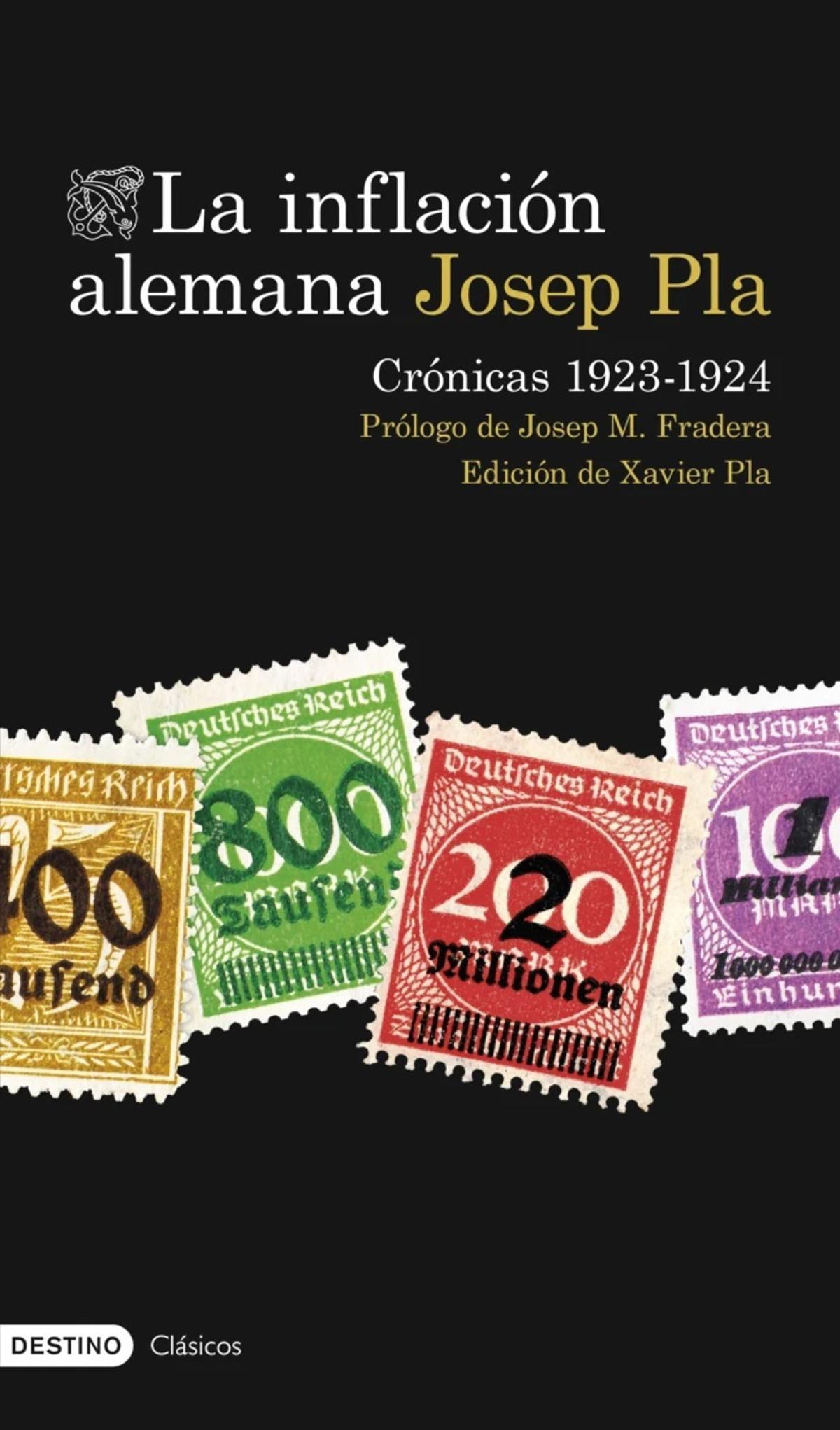 Portada de 'La inflacón alemana', de Josep Pla.
