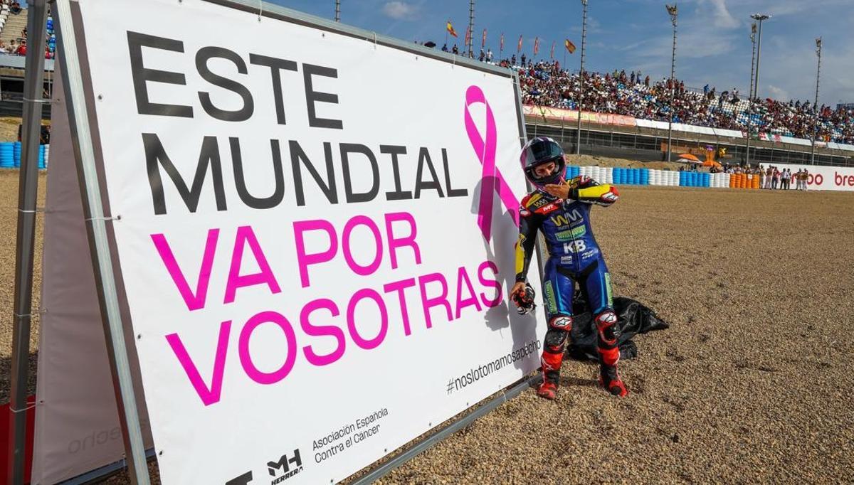 Maria Herrera dedicó su segundo título mundial a las mujeres que luchan contra el cáncer de mama.