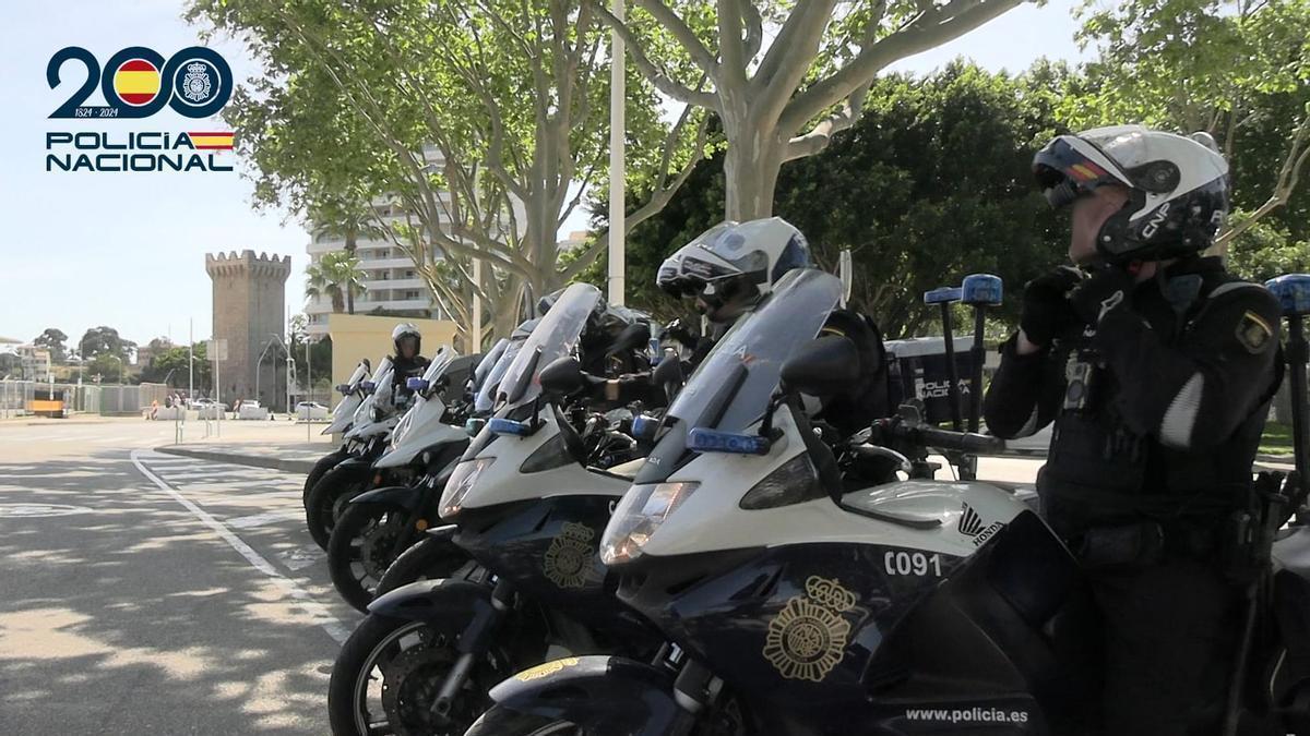 La Policía Nacional detuvo a los cuatro sospechosos.