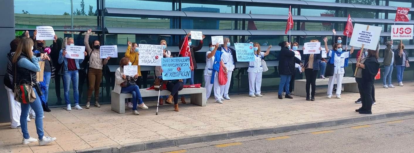 El personal de limpieza de Son Espases arranca tres días de protestas por la "excesiva carga de trabajo"