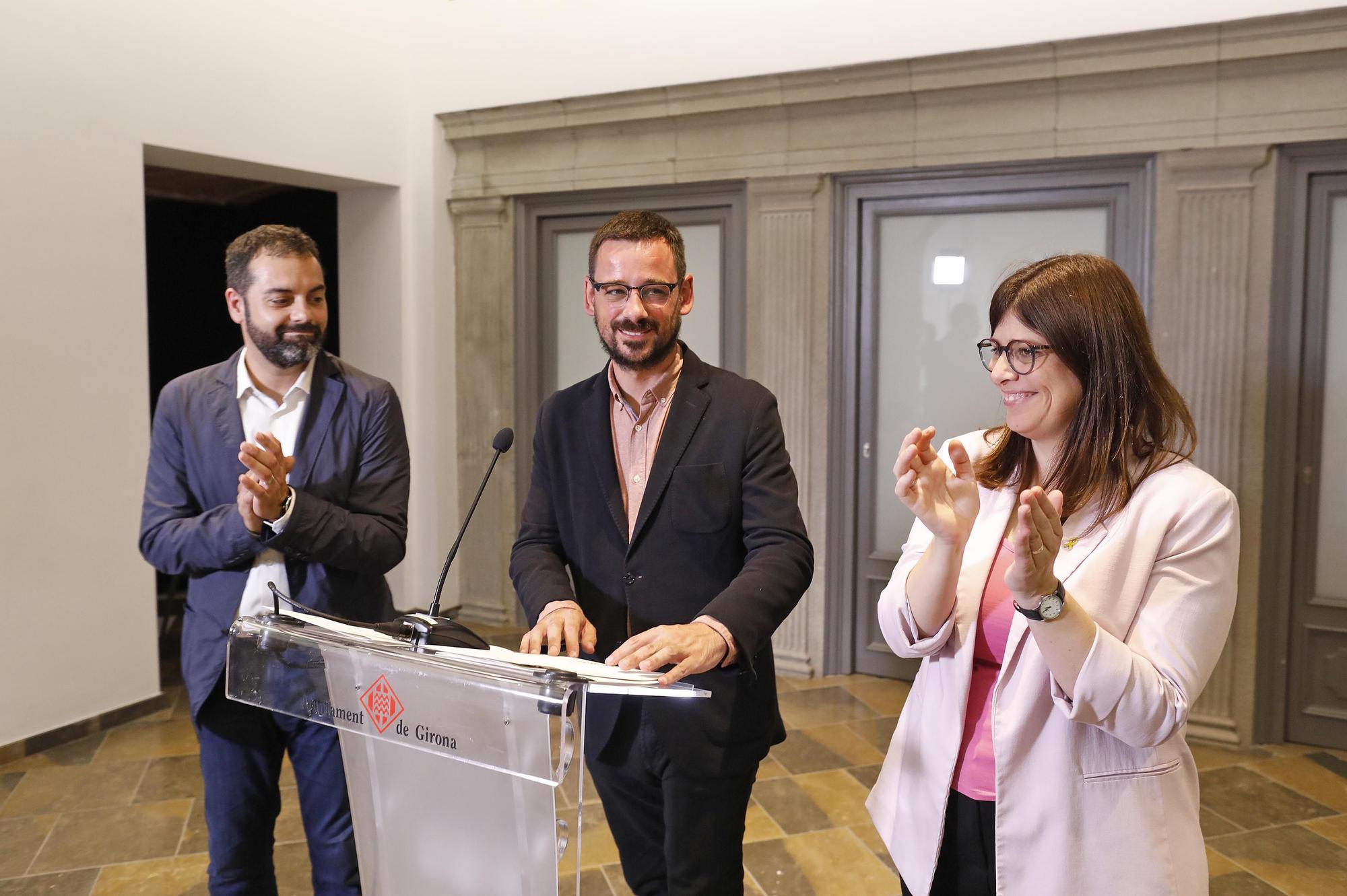 Acord de govern entre Guanyem, Junts i ERC a Girona