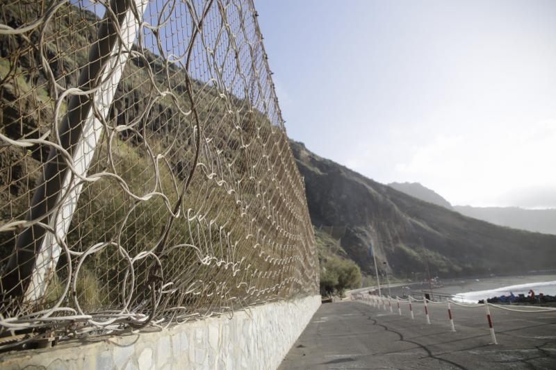 Zonas con riesgos de desprendimiento en Tenerife