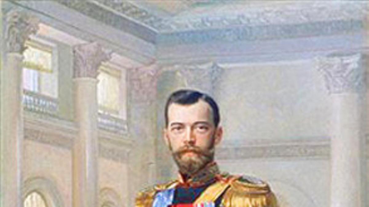 Retrato del zar Nicolás II realizado en 1900 Ernst Karlovitch Lipgart.