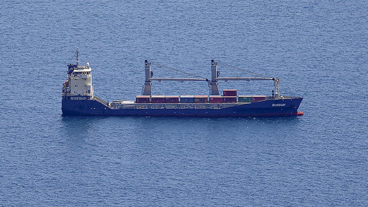 El carguero ‘Borkum’, sospechoso de cargar armamento para Israel.