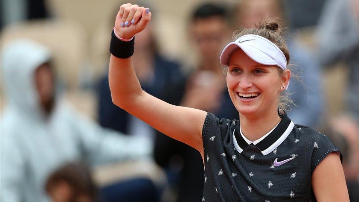 Marketa Vondrousova tras vencer a Anisimova en semis