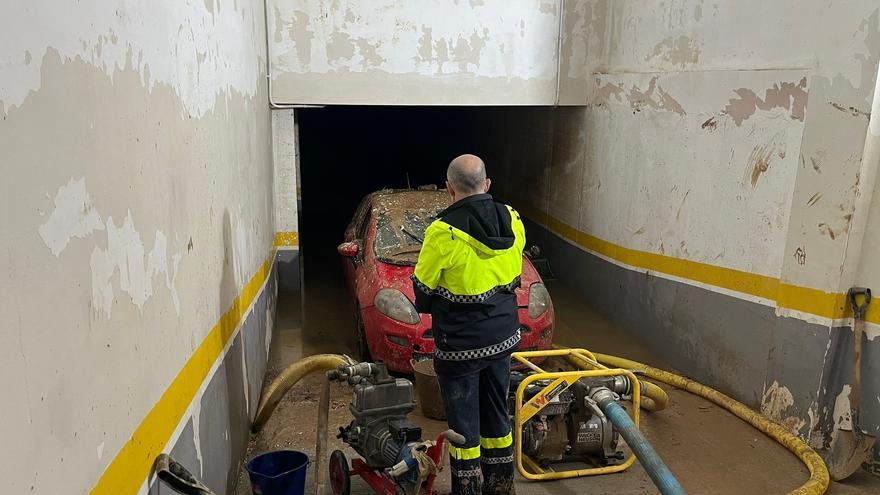 Los 136 efectivos del contingente murciano trabajan este jueves en Picaña y Paiporta