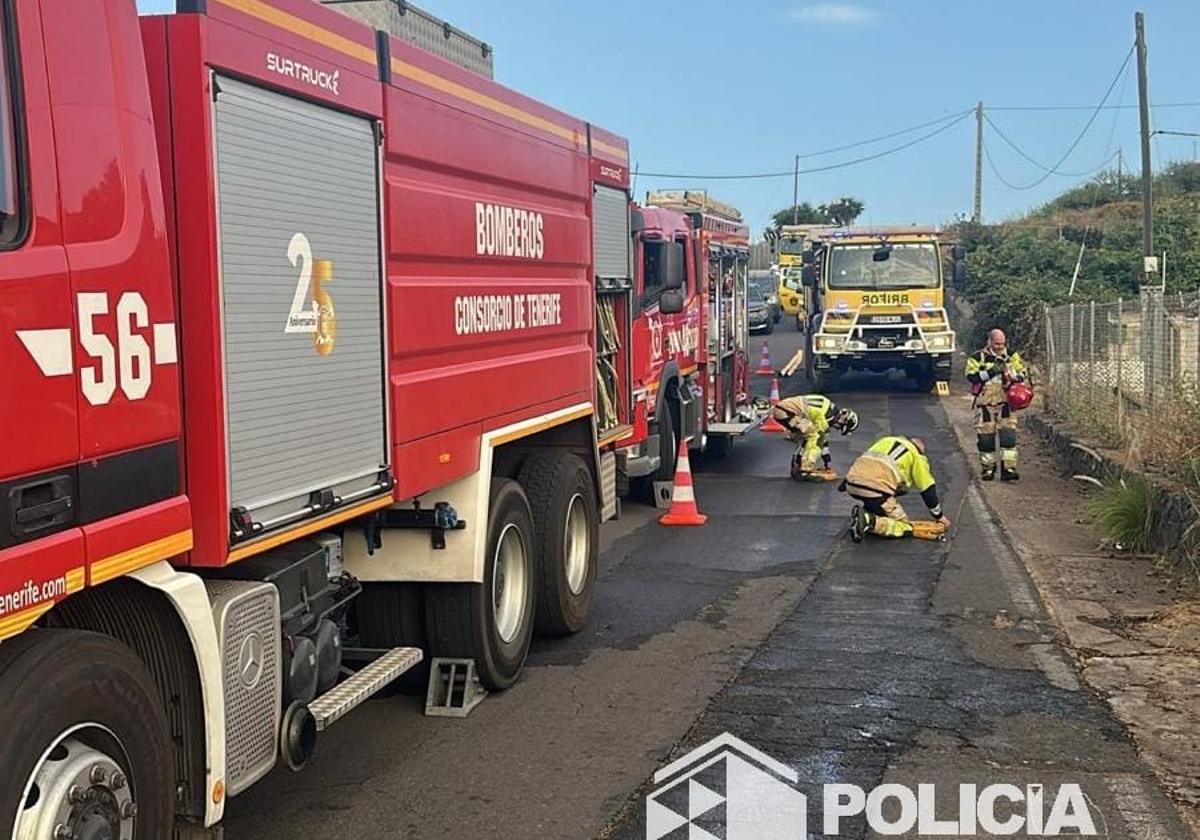 Recursos en el incendio de El Tablero