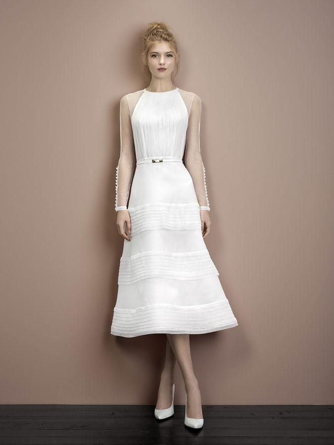 Vestidos de novia cortos: Elegante y dulce