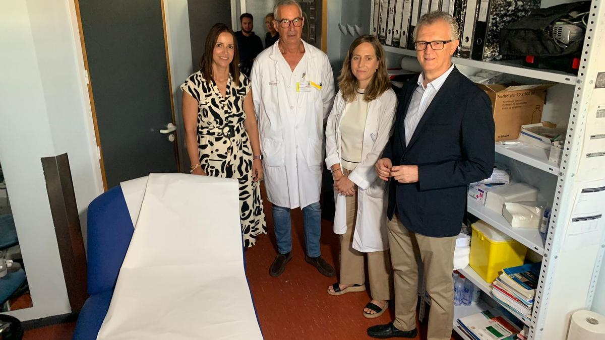 Juan José Pedreño, en la Arrixaca para visitar la Unidad de Ictus en la Arrixaca