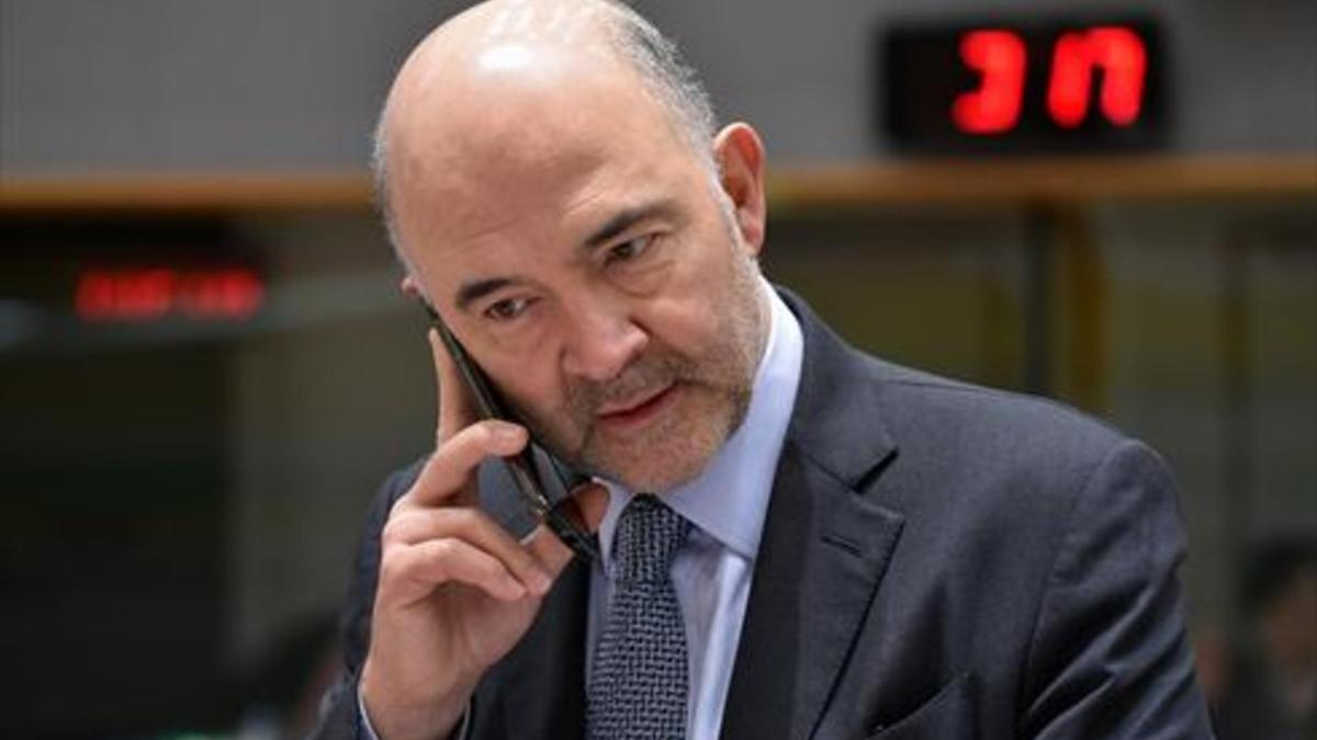 Pierre Moscovici, comisario de Asuntos Económicos, ayer en Bruselas.