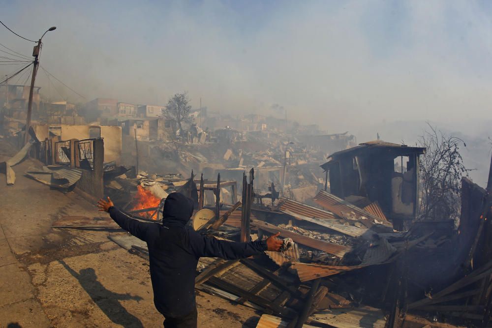 Incendio en Valparaíso (Chile)