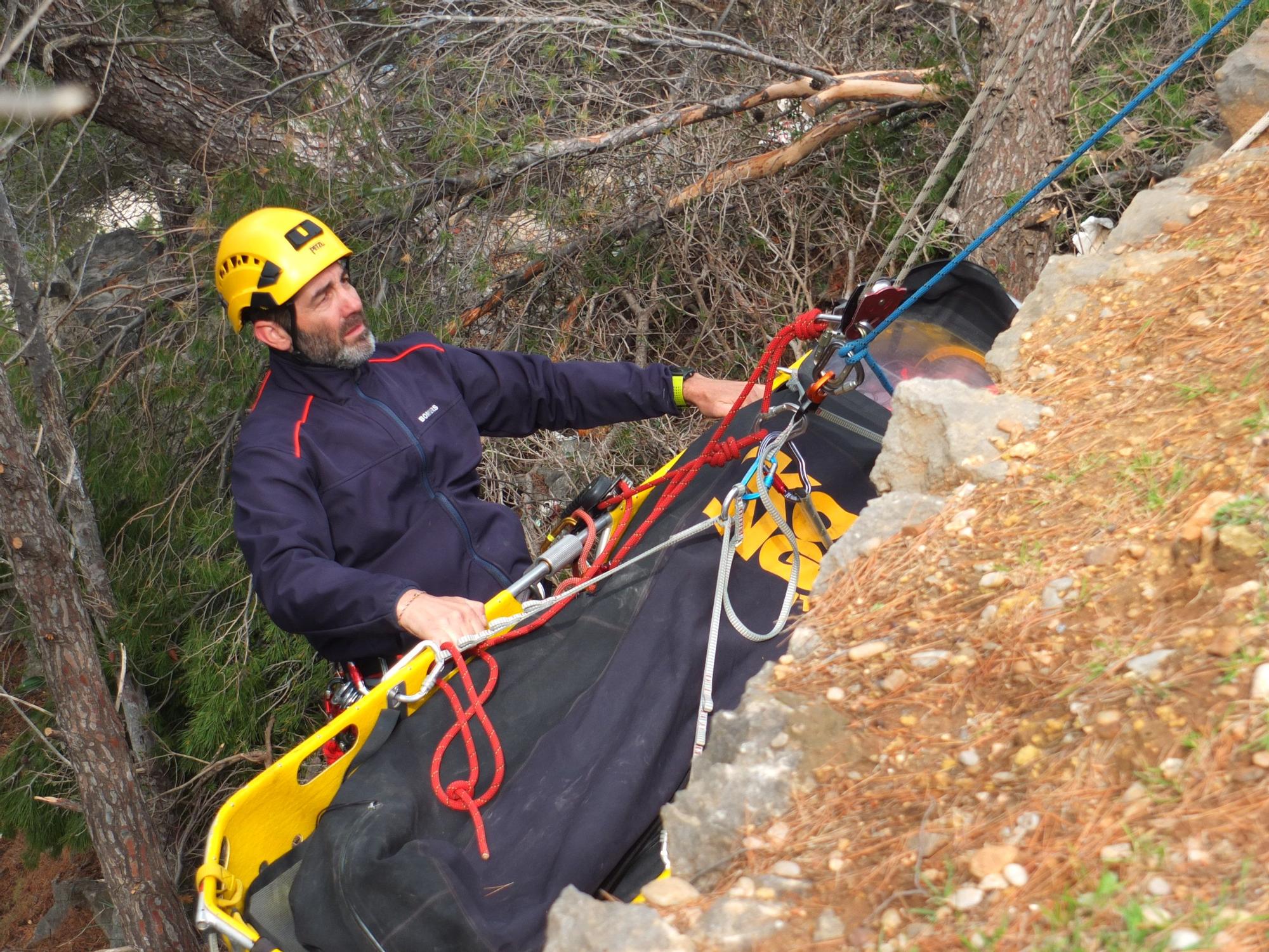 Simulacro de rescate de montaña en Sóller