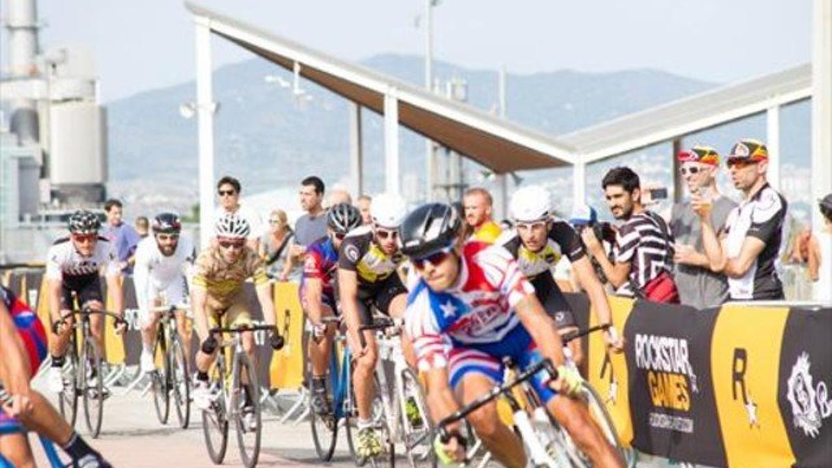 Competición masculina en la Red Hot Crit de Barcelona 2014.