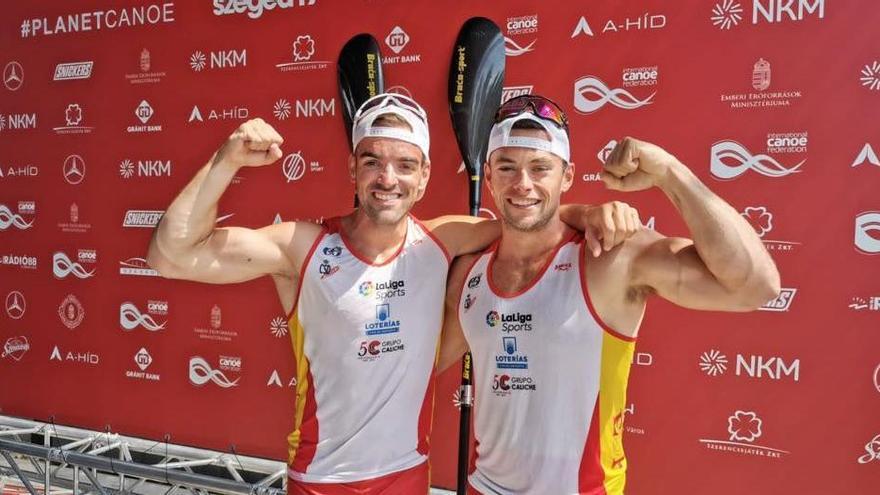 Pelayo Roza y Pedro Vázquez, subcampeones del Mundo K-2 500 metros