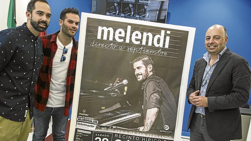 Melendi dará en la feria de Cáceres su único concierto en la región