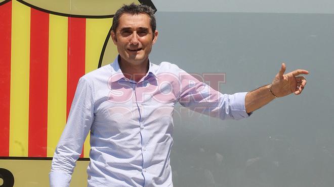 Las primeras imágenes de Ernesto Valverde como entrenador del FC Barcelona