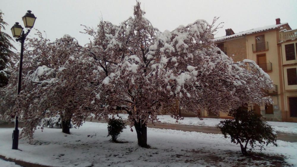 La nieve cubre Vilafranca.