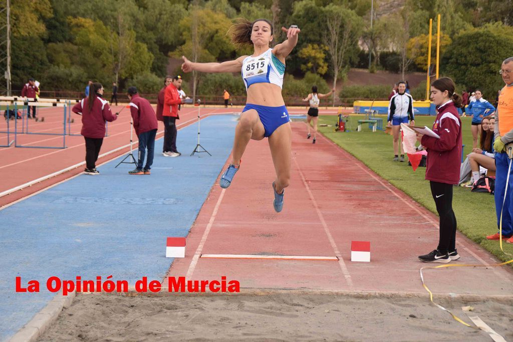 Regional absoluto y sub-23 de atletismo en Lorca (I)