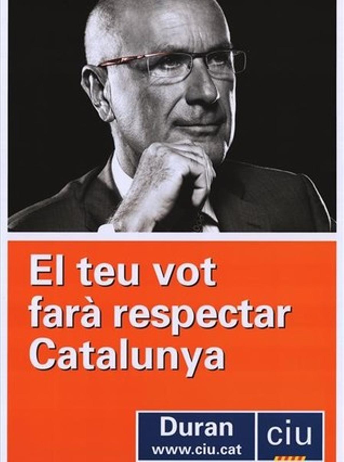 Cartell de CiU per a les eleccions generals del 2008.