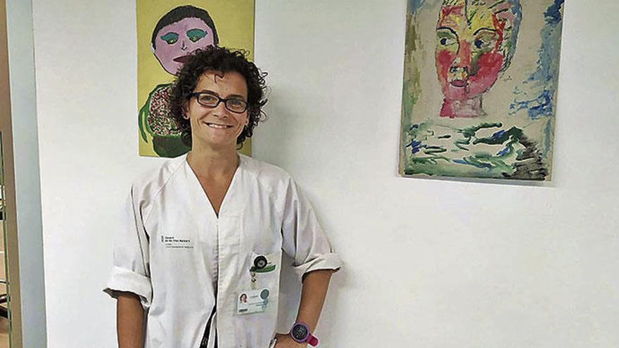 Noemí Eva Saura, en las instalaciones del Hospital Psiquiàtric de Palma.