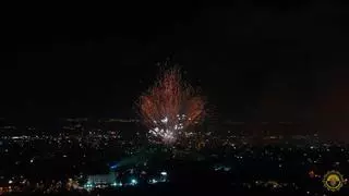 Las impresionantes imágenes de la Nit de l'Albà a vista del dron de la Policía Local de Elche