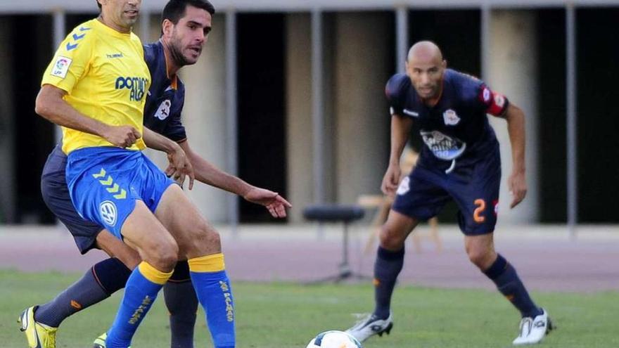 Valerón y Manuel Pablo, en Gran Canaria en agosto de 2013.