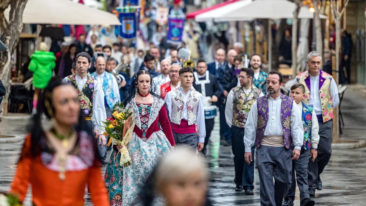 La Ofrenda de este viernes en Benidorm.