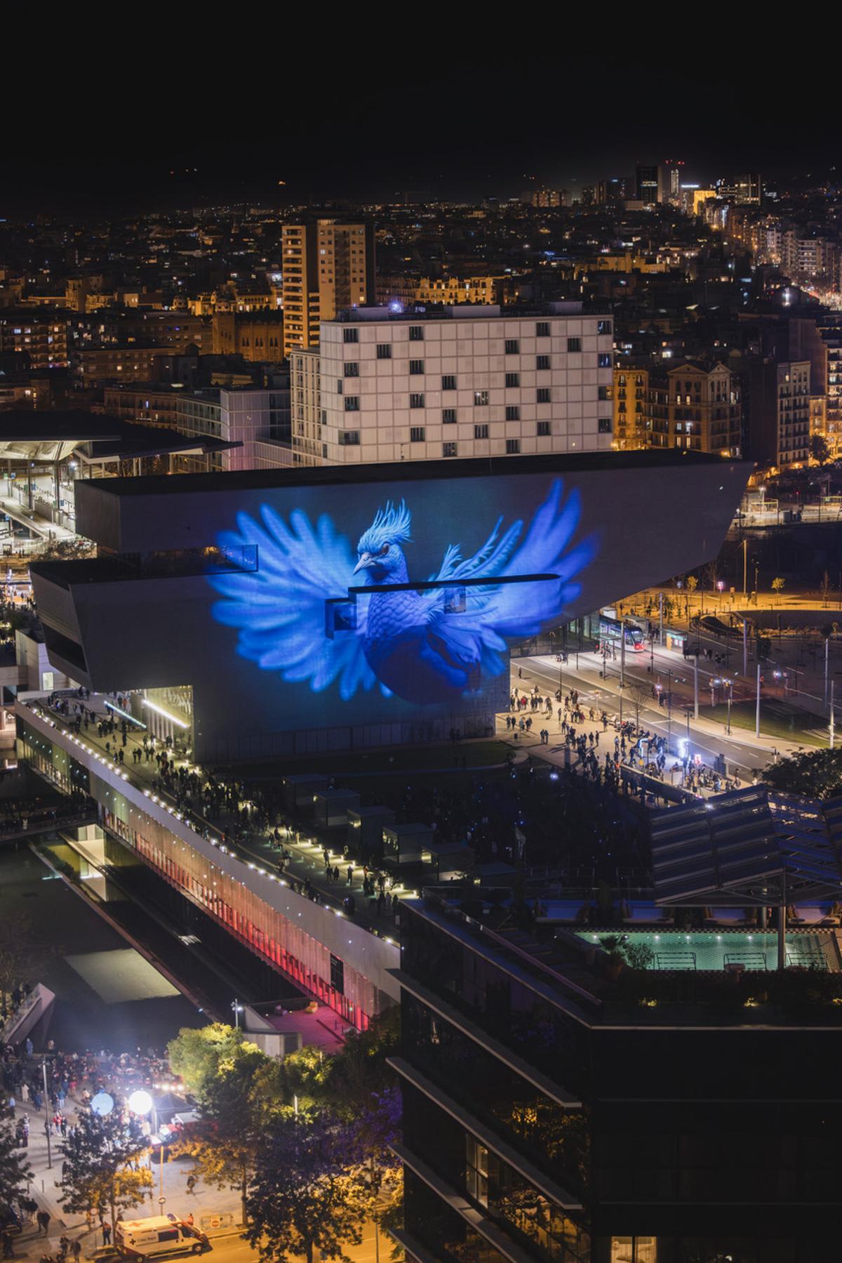 La videoinstal·lació "GènesiIA" es va projectar l'any passat al festival Llum BCN