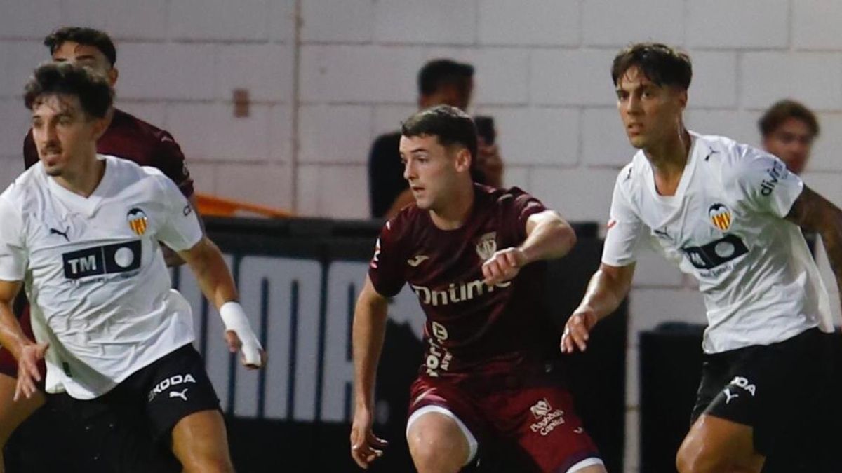 Lucas Núñez durante el transcurso del encuentro frente el Leganés
