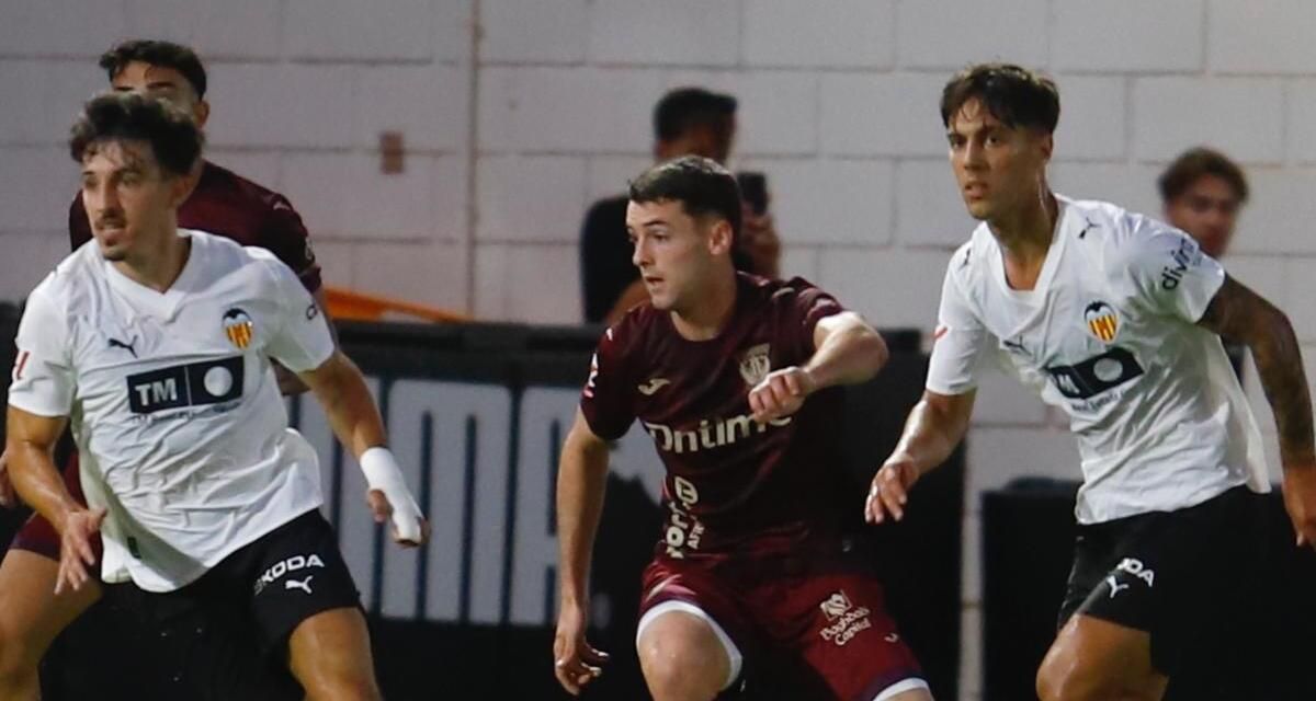 Lucas Núñez durante el transcurso del encuentro frente el Leganés