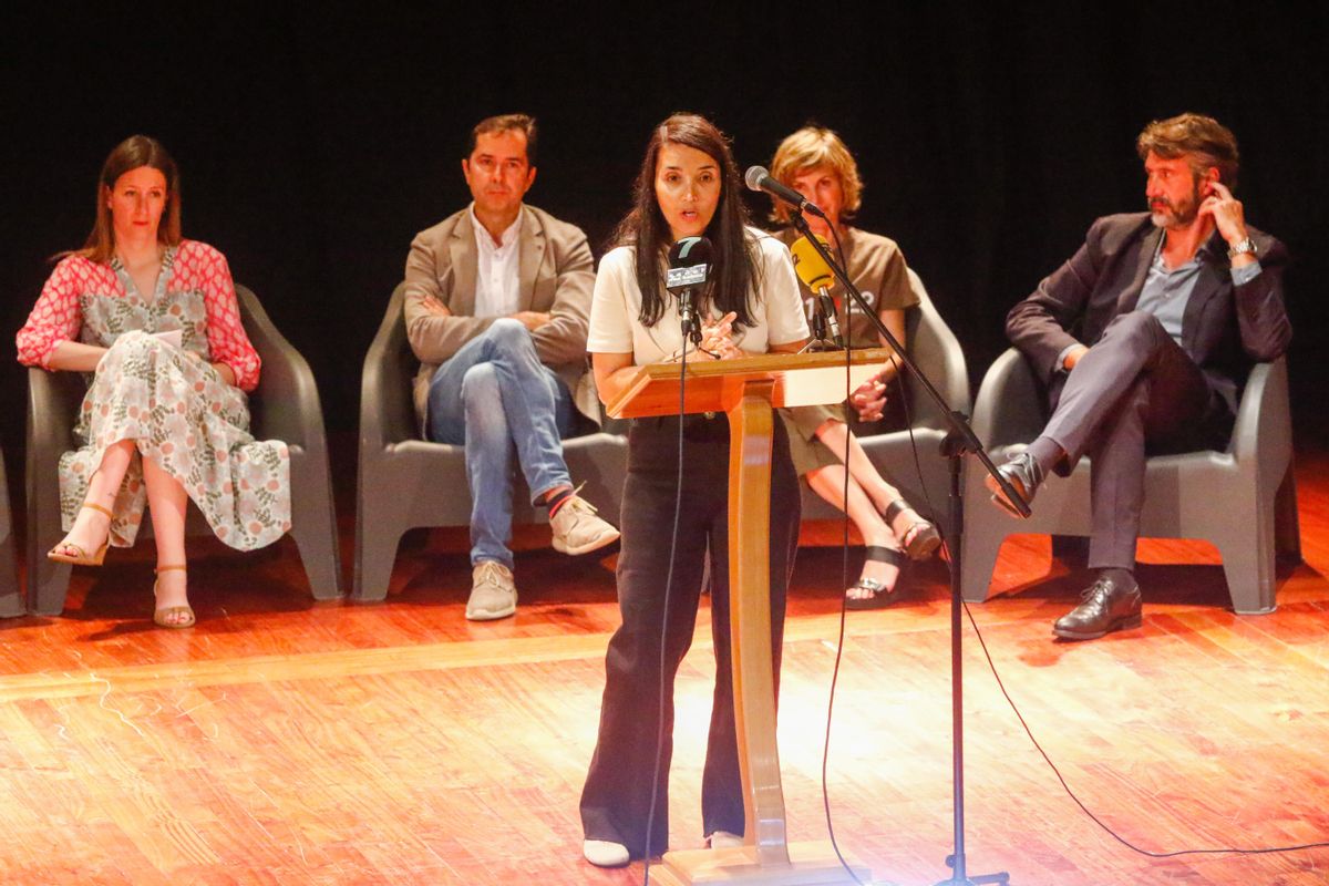Susana Laya durante su intervención ayer en el Salón García.