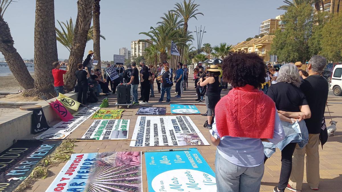 Protesta en San Javier por el Mar Menor