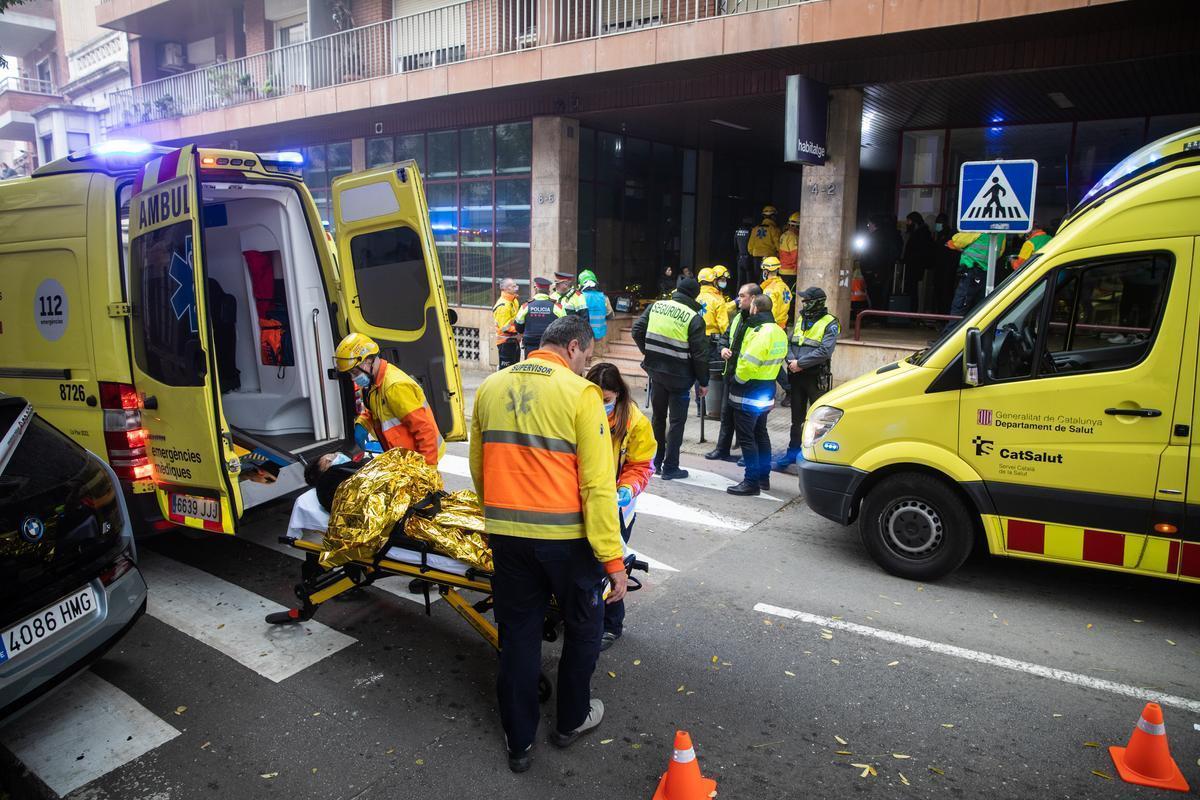 Decenas de heridos por un choque de trenes en Barcelona