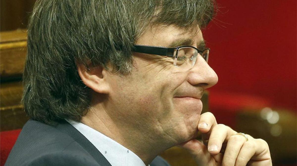 El president de la Generalitat, Carles Puigdemont, i la líder de C’s a Catalunya, Inés Arrimadas, s’han enfrontat en la sessió de control al Govern pel ’brexit’.