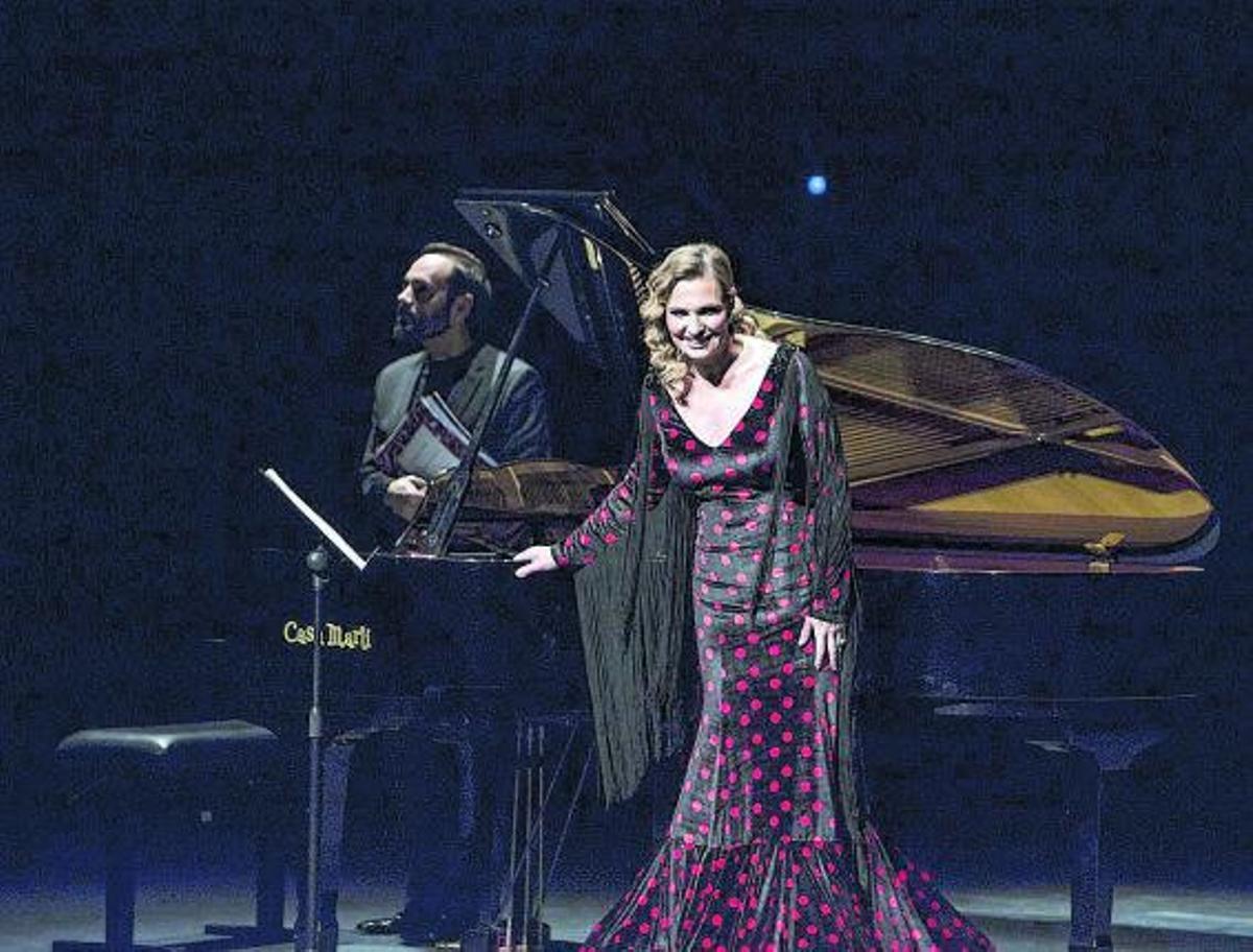 Ainhoa Arteta, en 2018, en una de sus últimas actuaciones. | B. RAMON