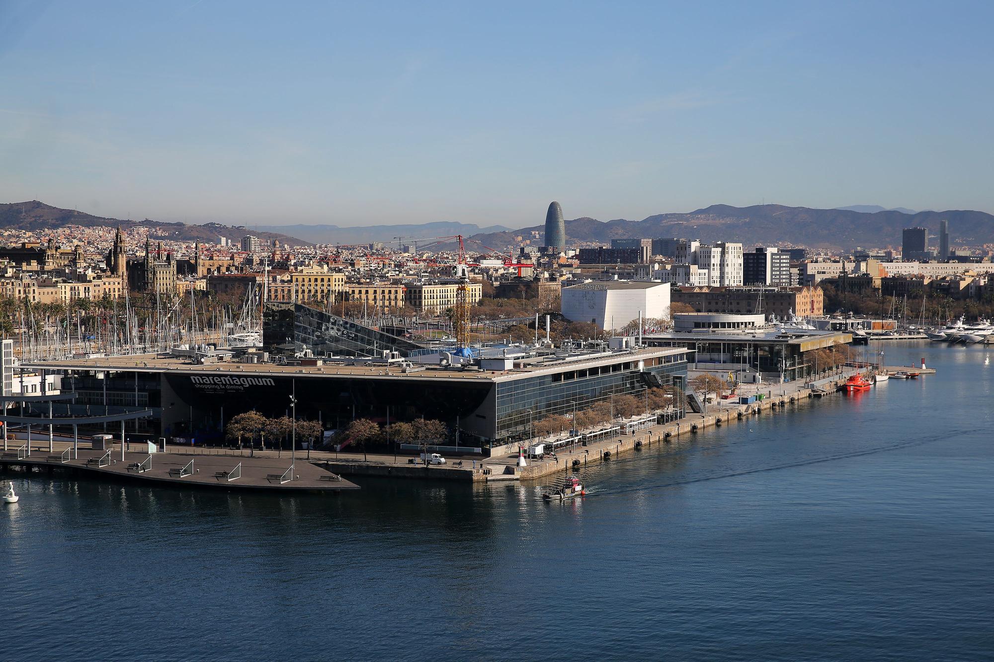 BARCELONA 20/03/2023 Economía Zona en el puerto en el Moll d'Espanya, donde se ubicará una de las bases de la Copa América, en el Port de Barcelona, de las seis bases de los equipos que competirán en verano de 2024. FOTO RICARD CUGAT