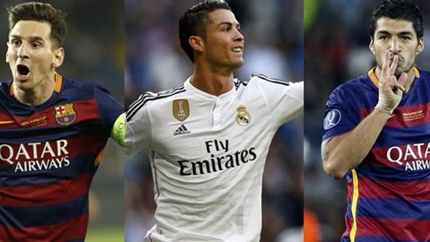 Messi, Suárez y Cristiano, candidatos a mejor jugador UEFA