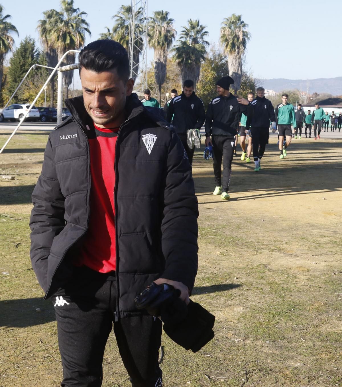 Primer entrenamiento de Jorge Romero tras hacerse cargo del primer equipo del CCF