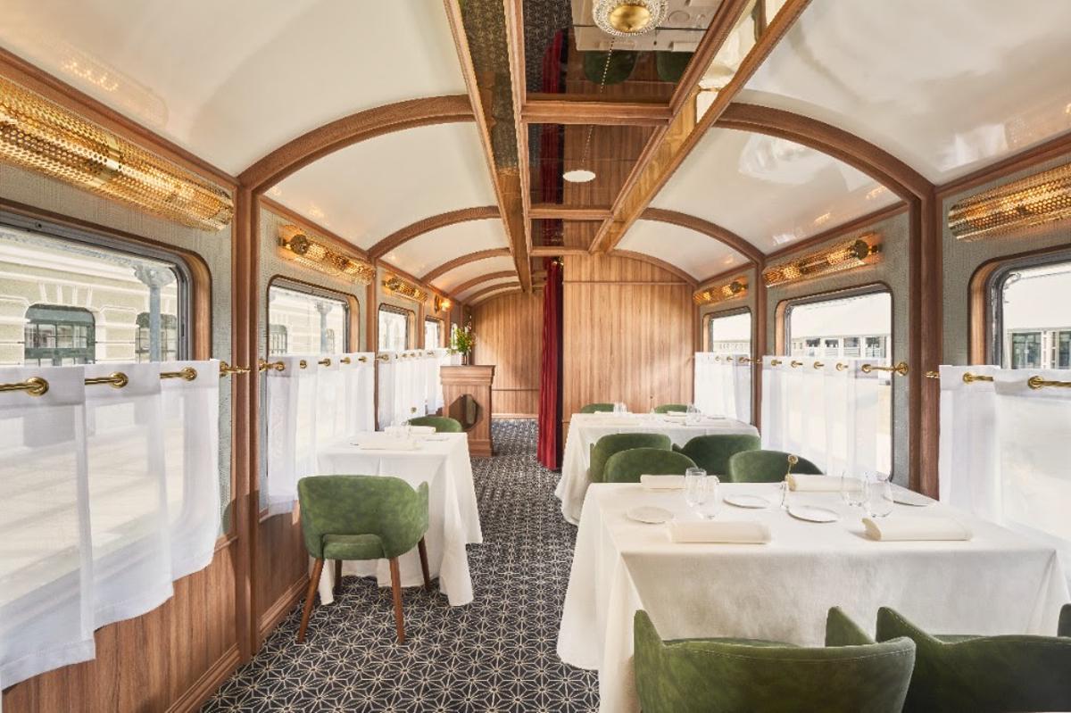 El restaurante está dentro de un vagón de época y cuenta con una Estrella Michelin.