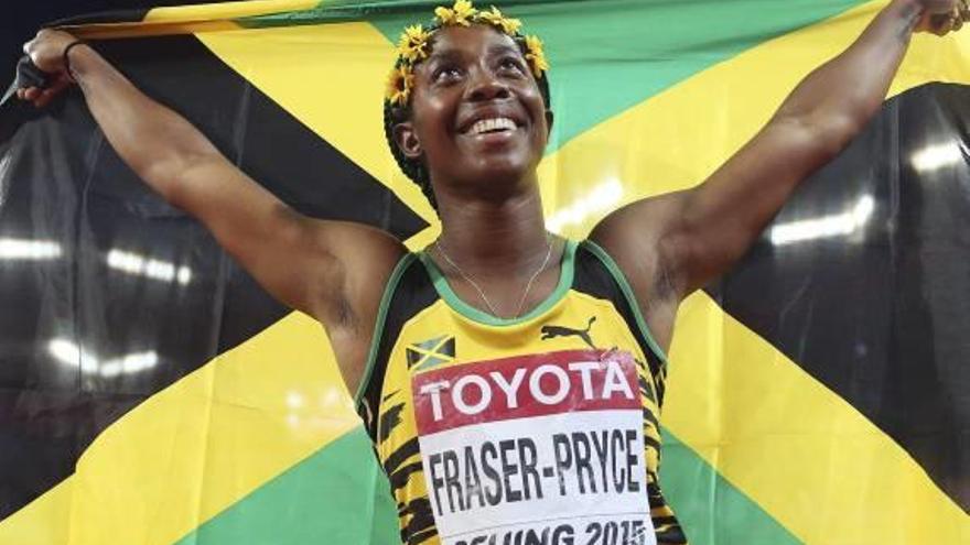 La jamaicana Fraser-Pryce reina de nuevo  en los 100 m femeninos