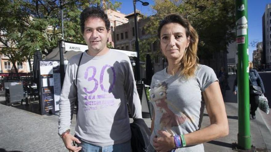 Jordi Pilar y Pastora de Florencia, dos representantes de LGTBI de Castelló.