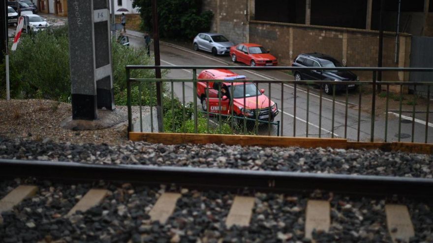 Los destrozos en la vías obligan a cortar la circulación de trenes entre Grisén y de Plasencia de Jalón